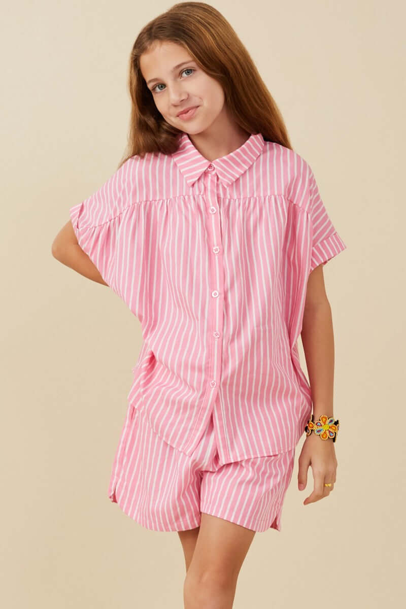Pink Pop Striped Lounge Set - Anderson Ave boutique