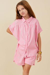 Pink Pop Striped Lounge Set - Anderson Ave boutique