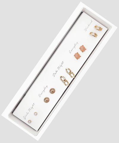 Pink Stone Earring Set - Anderson Ave boutique