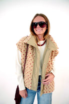 Polka Dot Sherpa Vest - Anderson Ave boutique