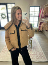 Polly Front Zipper Quilted Jacket - Anderson Ave boutique
