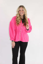 Pop Of Pink Jacket - Anderson Ave boutique