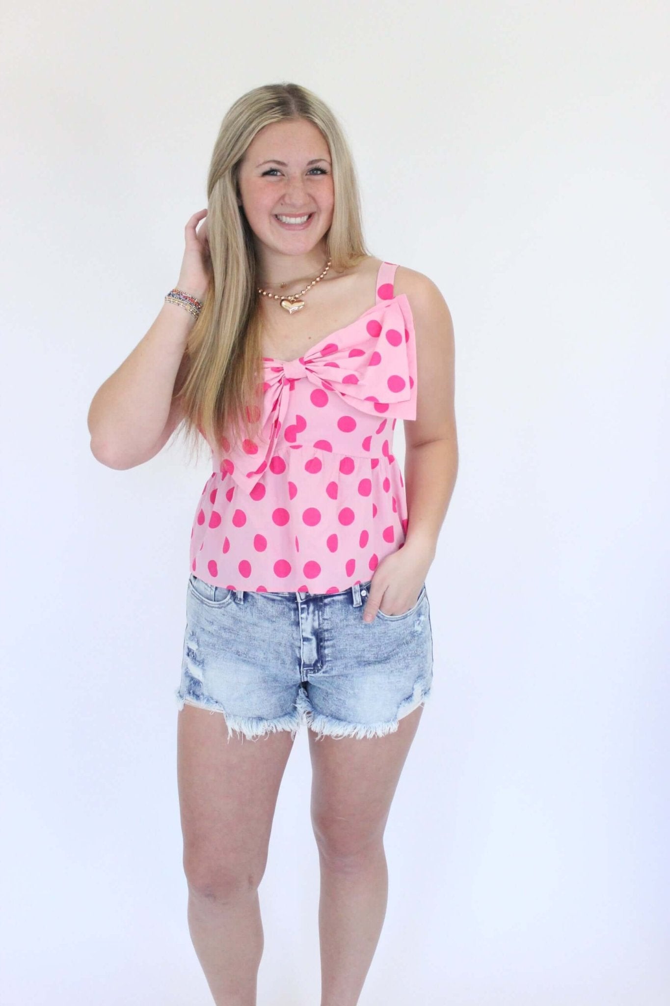 Pretty in Pink One - Shoulder Ruffle Top - Anderson Ave boutique