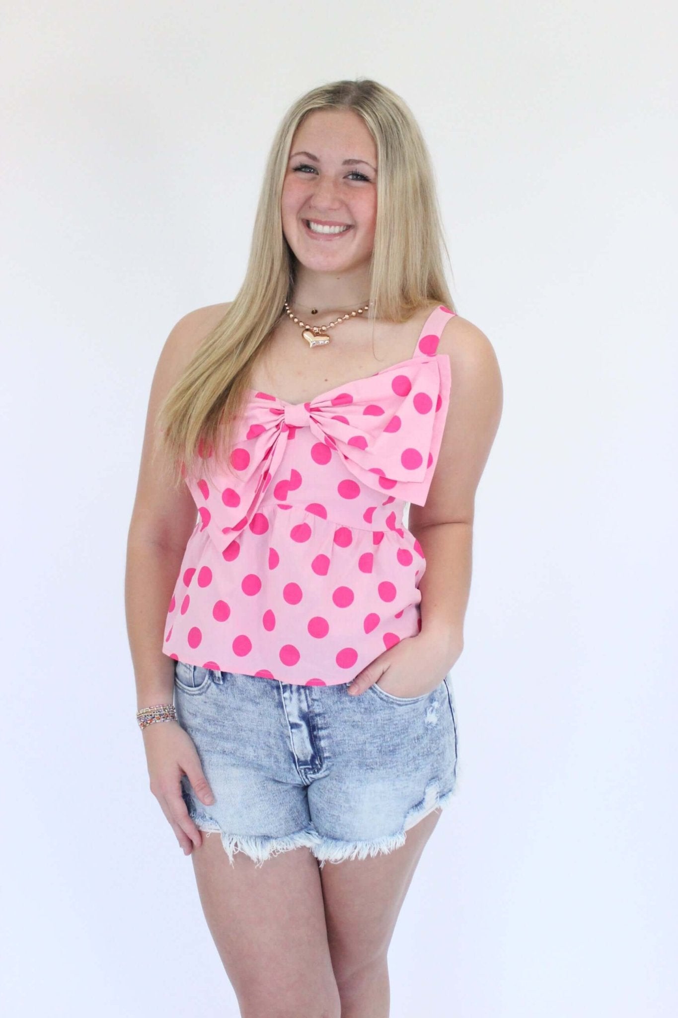 Pretty in Pink One - Shoulder Ruffle Top - Anderson Ave boutique