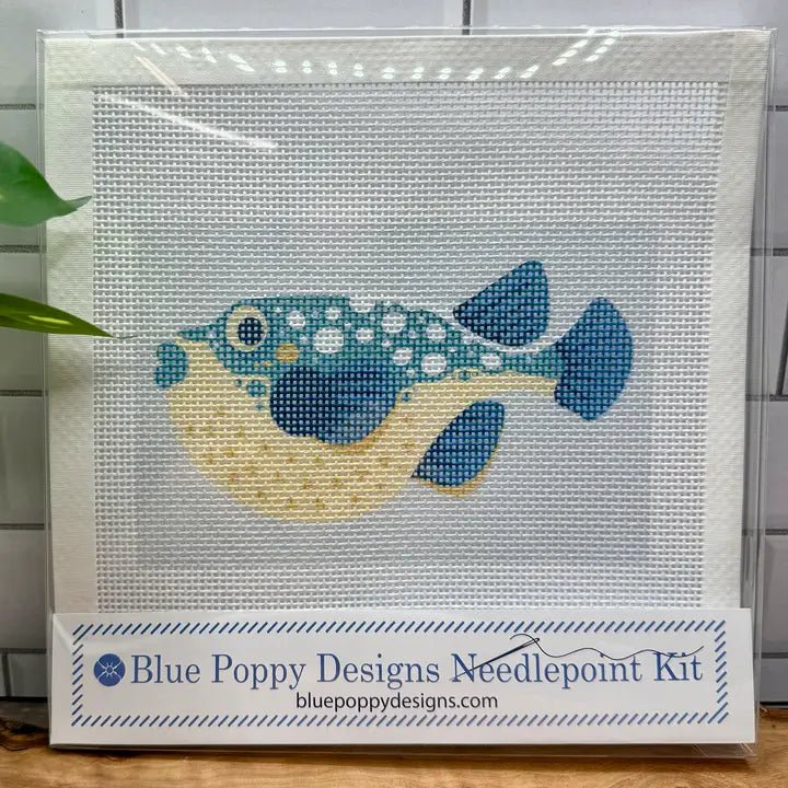 Pufferfish Needlepoint Kit - Anderson Ave boutique