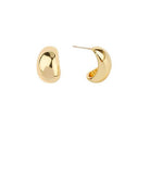 Puffy Oval Open Hoops 1'' - Anderson Ave boutique