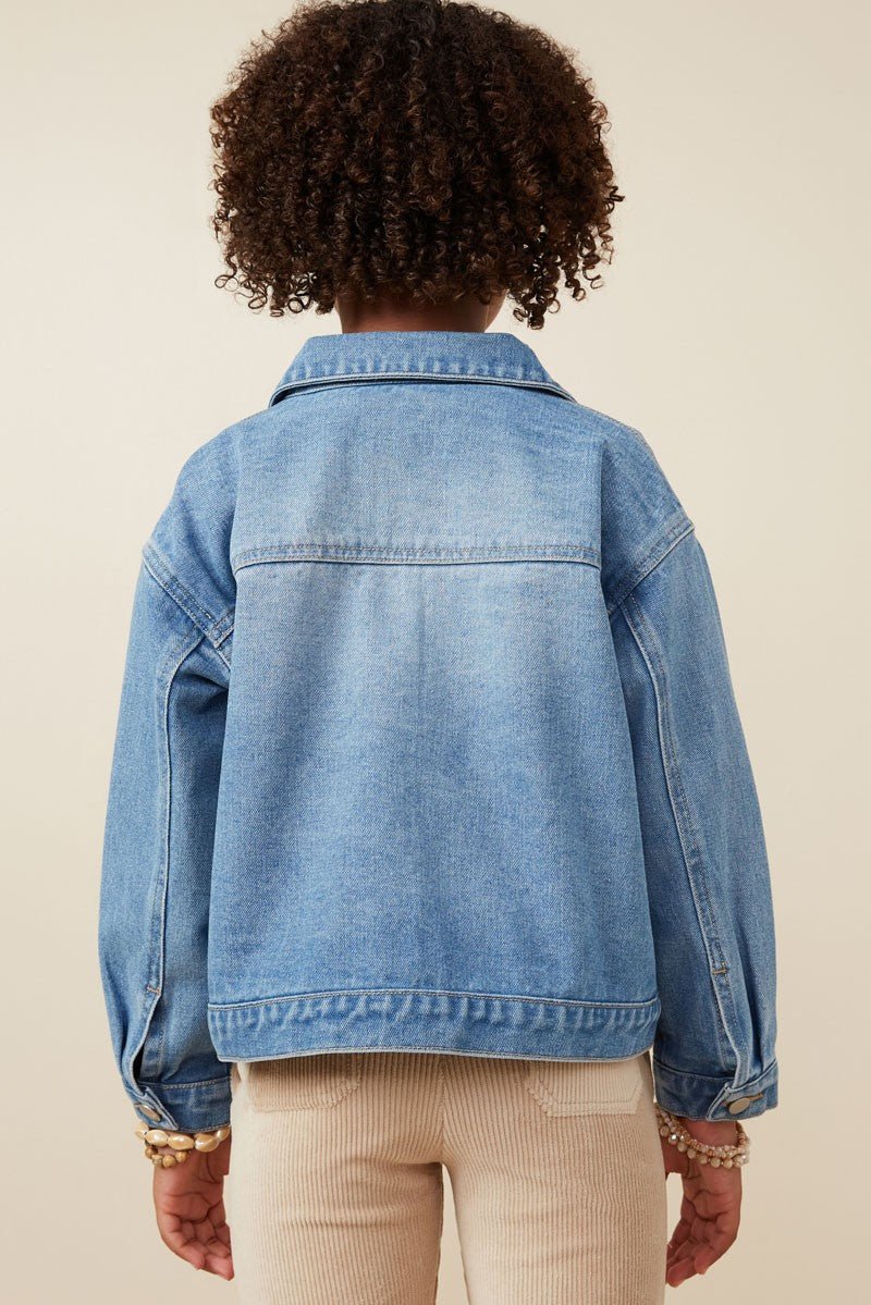 Riley Classic Light Wash Denim Jacket - Anderson Ave boutique