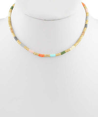 Rubbeer & Metal Beaded Choker - Anderson Ave boutique