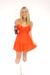 Ruffle Mini Dress - Red - Anderson Ave boutique