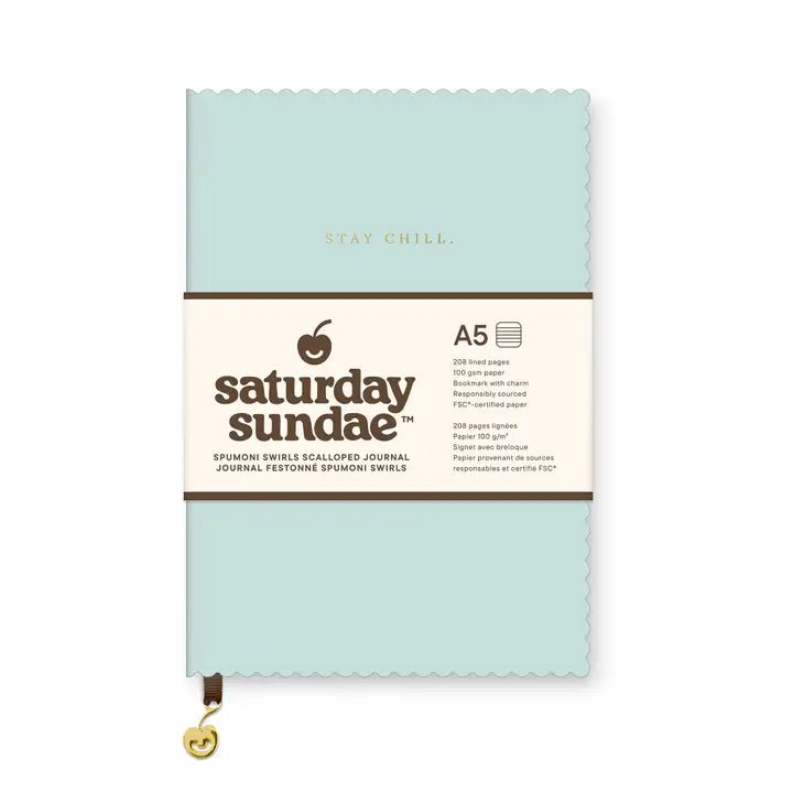 Saturday Sundae Scalloped Journal - Anderson Ave boutique