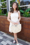 Seashell Breeze Strapless Mini Dress - Anderson Ave boutique