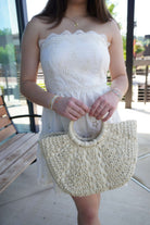 Seashell Breeze Strapless Mini Dress - Anderson Ave boutique
