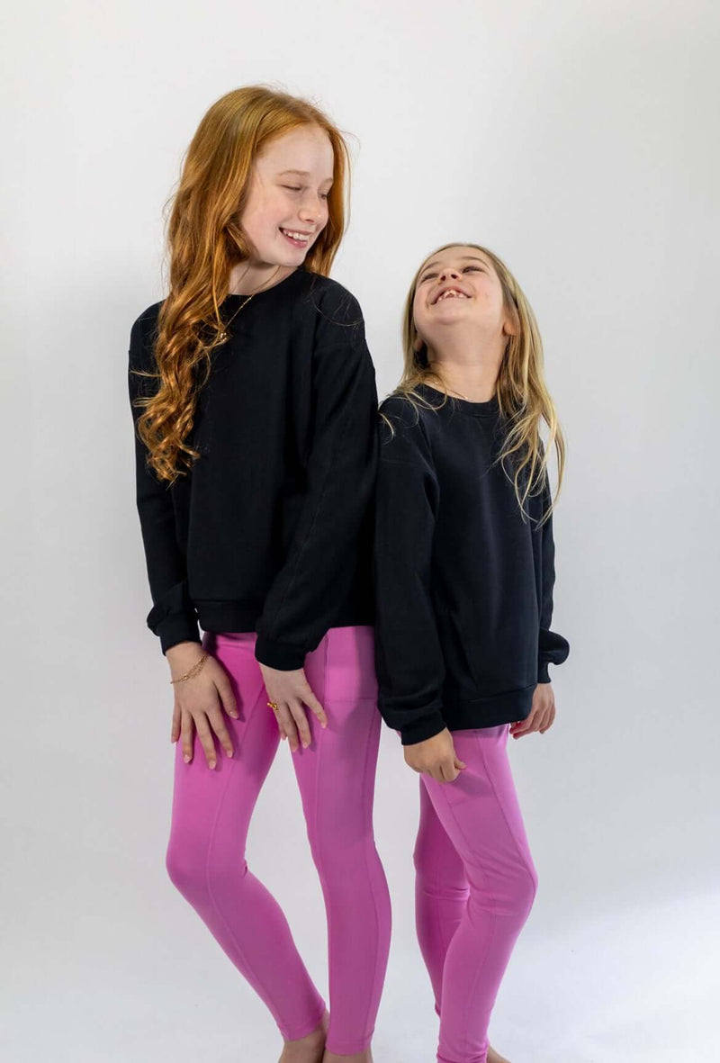 Side Pocket Leggings - Pink - Anderson Ave boutique