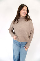 Sienna Mocha Relaxed Tunic Sweater - Anderson Ave boutique