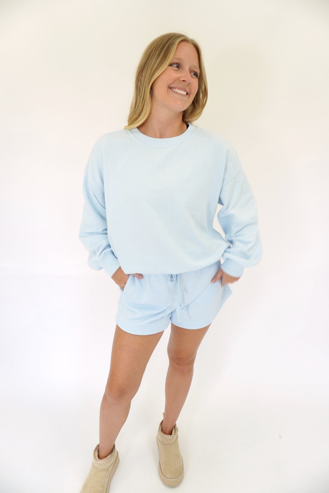 Sky Blue Lounge Set - Anderson Ave boutique