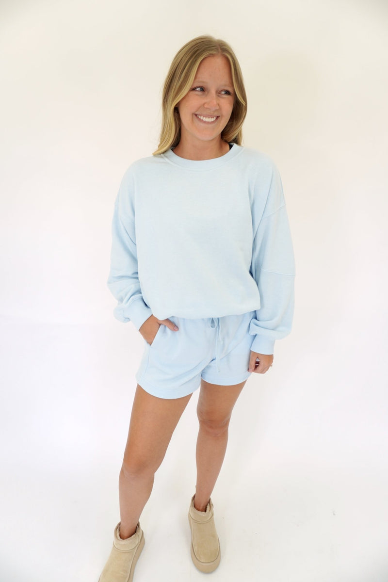 Sky Blue Lounge Set - Anderson Ave boutique
