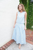 Sleeveless Polka Dot Scoop Neck Top - Anderson Ave boutique
