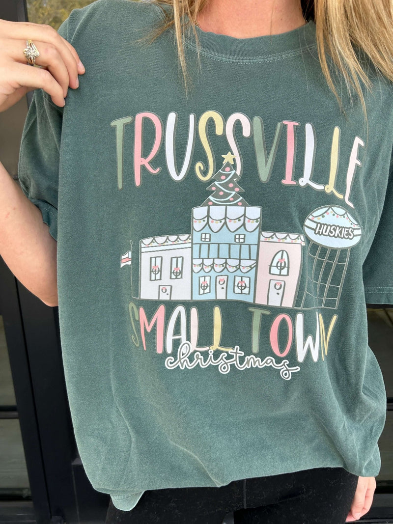 Small Town Christmas Tee Shirt - Trussville - Anderson Ave boutique