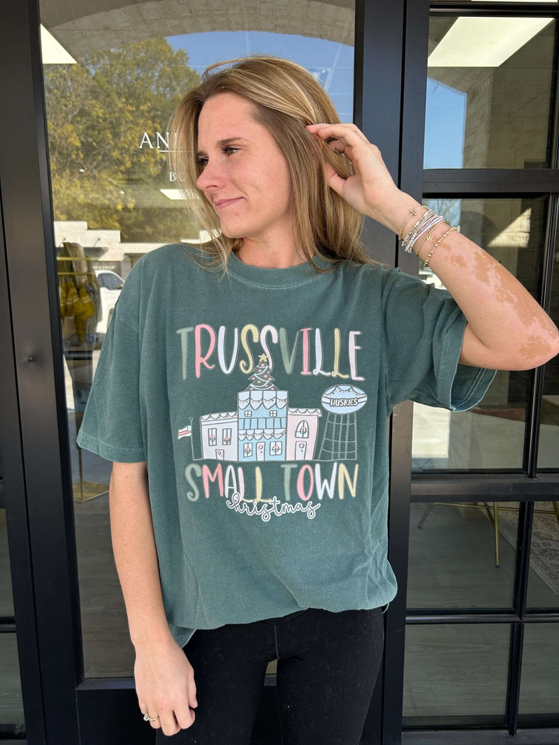 Small Town Christmas Tee Shirt - Trussville - Anderson Ave boutique