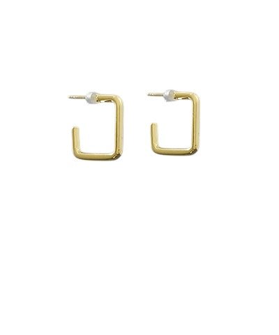 Square Matte Gold 1/2" Earrings - Anderson Ave boutique