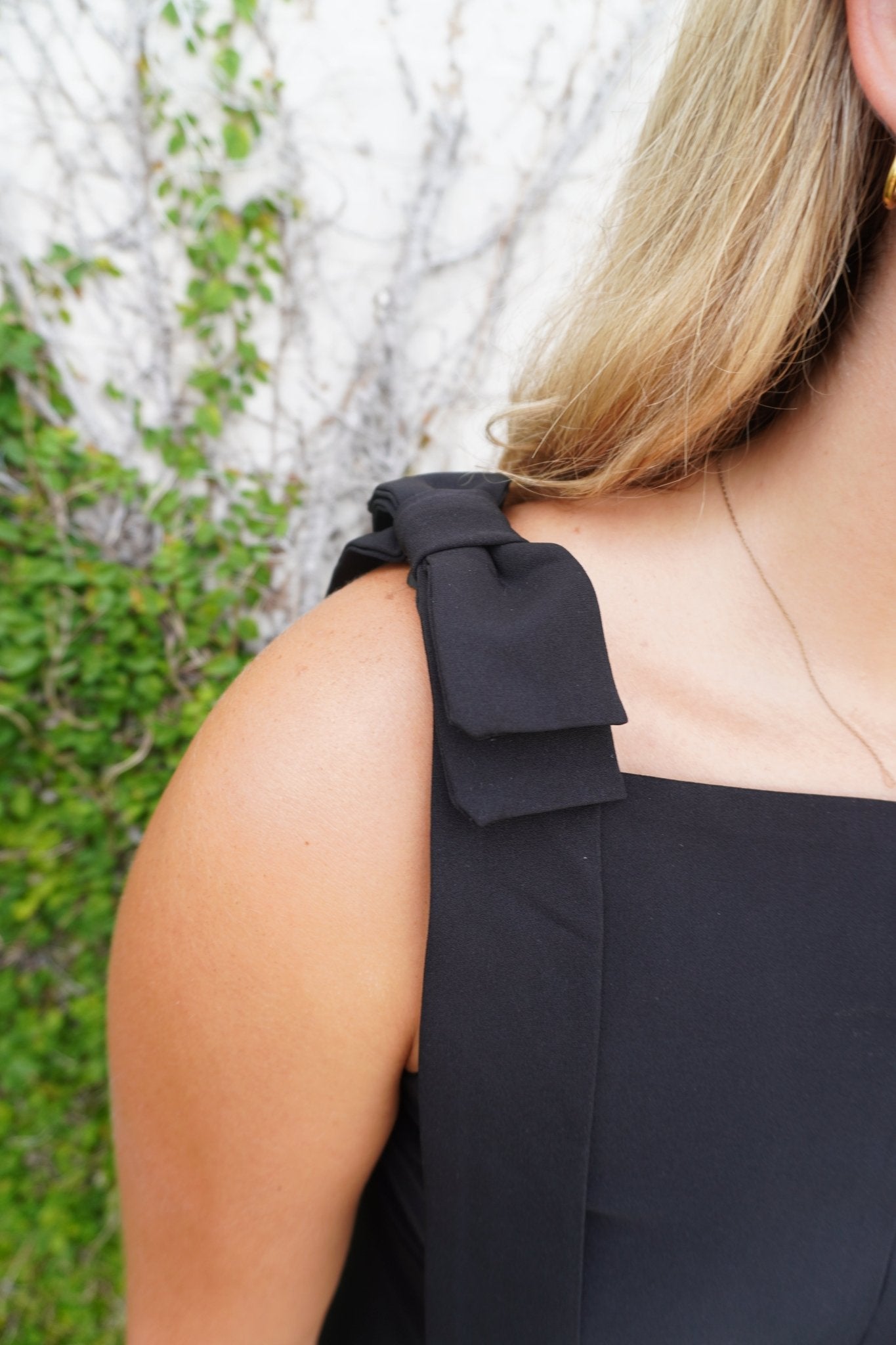 Statement Bow Mini Dress – Black - Anderson Ave boutique
