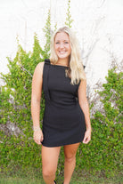 Statement Bow Mini Dress – Black - Anderson Ave boutique