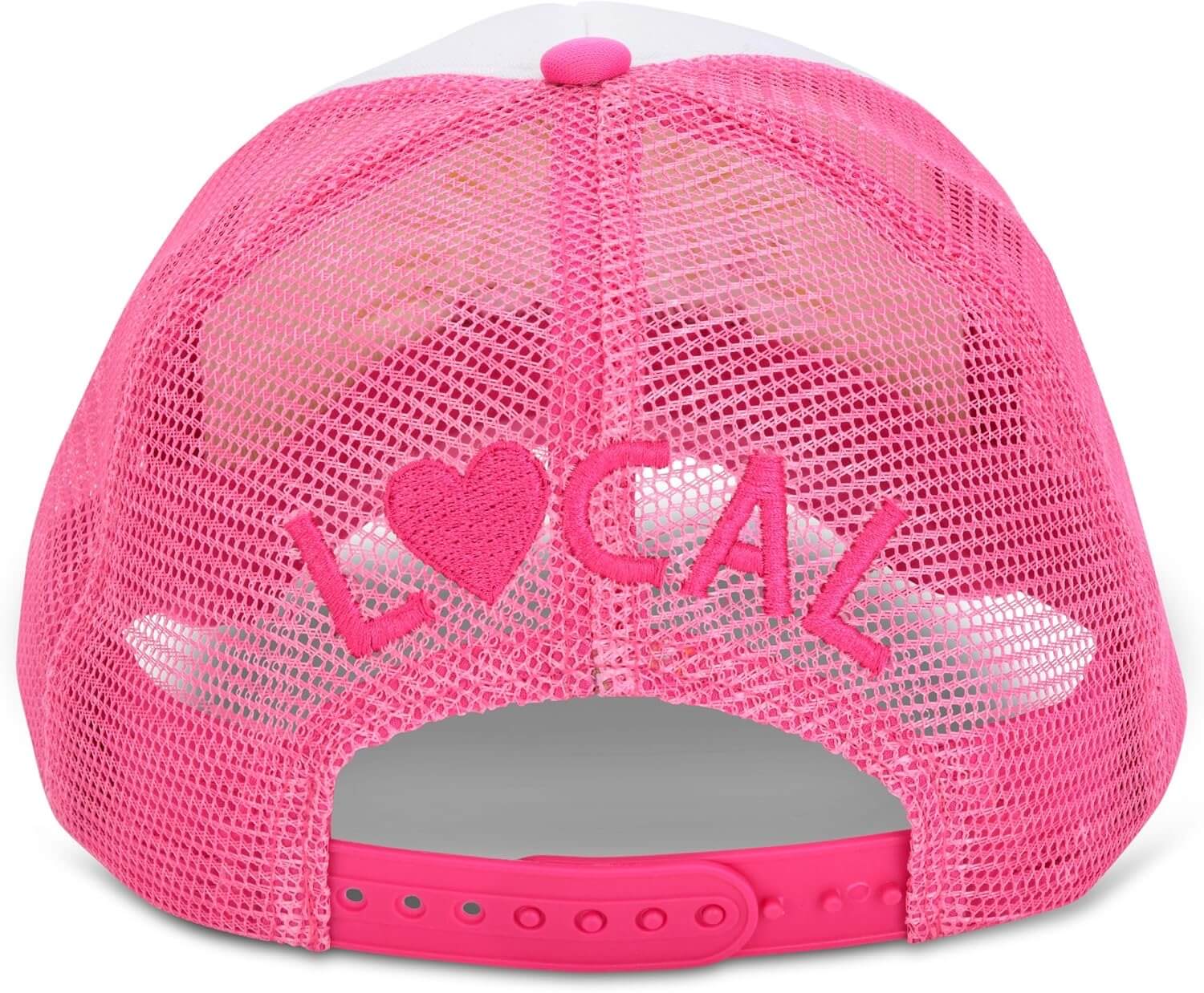 “Sun Club Pink & White Trucker Hat - Anderson Ave boutique