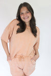 Sunset Glow Mineral - Washed Knit Set - Salmon - Anderson Ave boutique