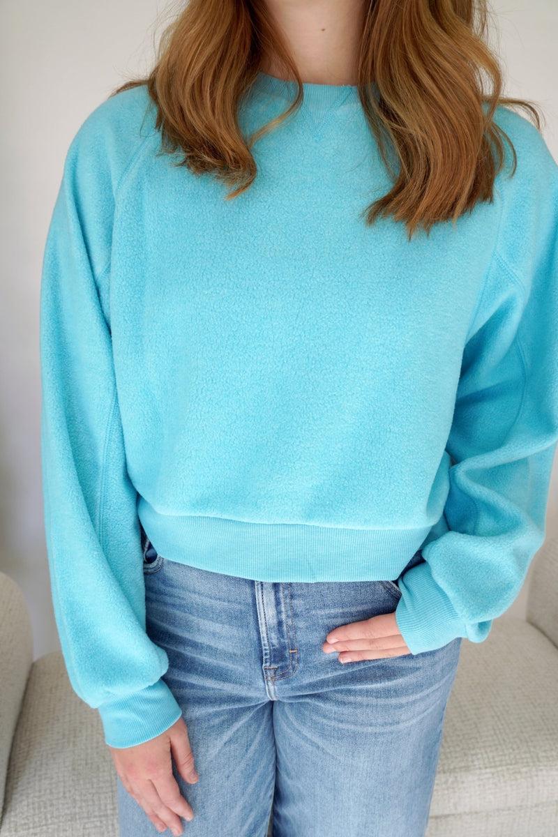 Sutton Sky Blue Cozy Fleece Lounge Set - Anderson Ave boutique