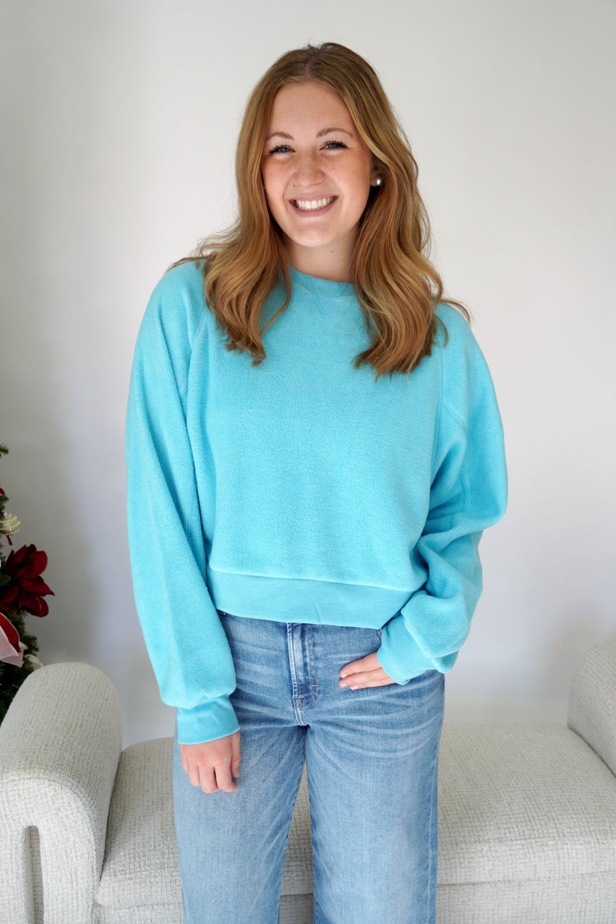 Sutton Sky Blue Cozy Fleece Lounge Set - Anderson Ave boutique