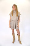 Taupe Knit Sweater Skirt Set - Anderson Ave boutique