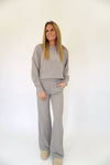 Taupe Ribbed Lounge Set - Anderson Ave boutique