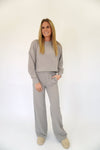 Taupe Ribbed Lounge Set - Anderson Ave boutique