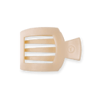 Teleties Almond Beige Small Flat Square Clip - Anderson Ave boutique