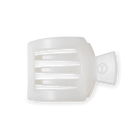 Teleties coconut white small flat square clip - Anderson Ave boutique