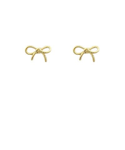 Textured Bow Studs - Anderson Ave boutique