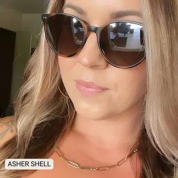 The Asher - Women's Polarized Round Sunglasses - Tortoise - Anderson Ave boutique