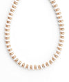 The Capri Luxe Beaded Necklace - White / Gold - Anderson Ave boutique