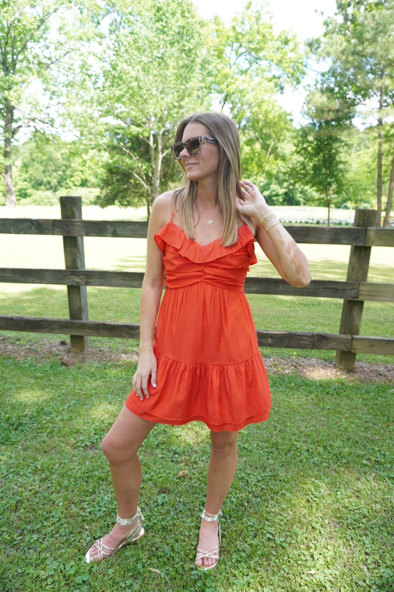 Tiered Ruffle Mini Dress