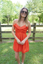 Tiered Ruffle Mini Dress - Red Americana Sundress - Anderson Ave boutique