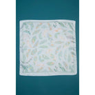 Tropical Leaf Print Silky Bandana Scarf – Elegant Satin - Feel Square Headscarf - Anderson Ave boutique