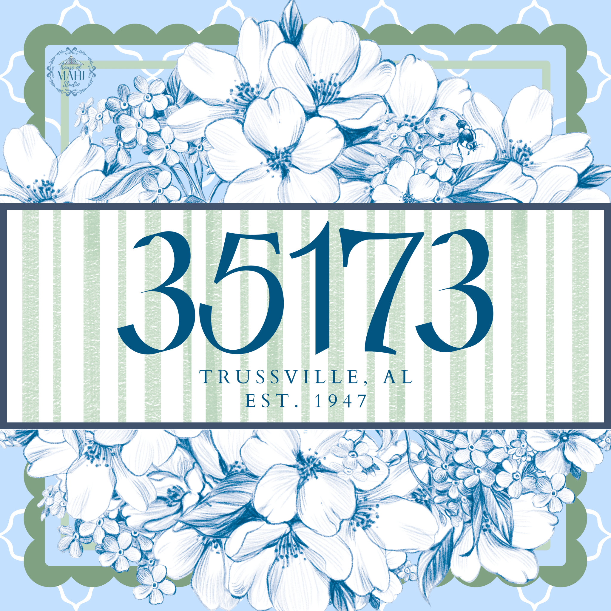Trussville 35173 Mahjong Mat - Anderson Ave boutique