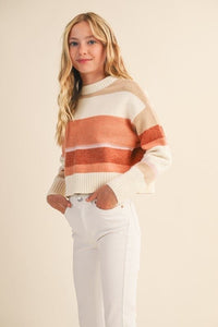 Tween Color block Striped Sweater - Anderson Ave boutique