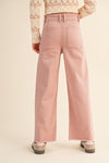 Tween Wide - Leg Pink Denim Jeans - Anderson Ave boutique