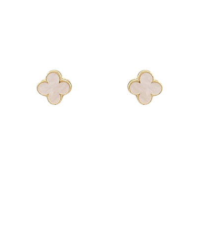 White Clover Stud Earrings - Anderson Ave boutique