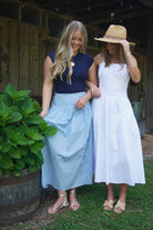 White Smocked Midi Dress - Anderson Ave boutique
