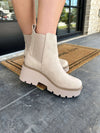 Woman's Platform Chinese Laundry Chelsea Booties - Tan - Anderson Ave boutique