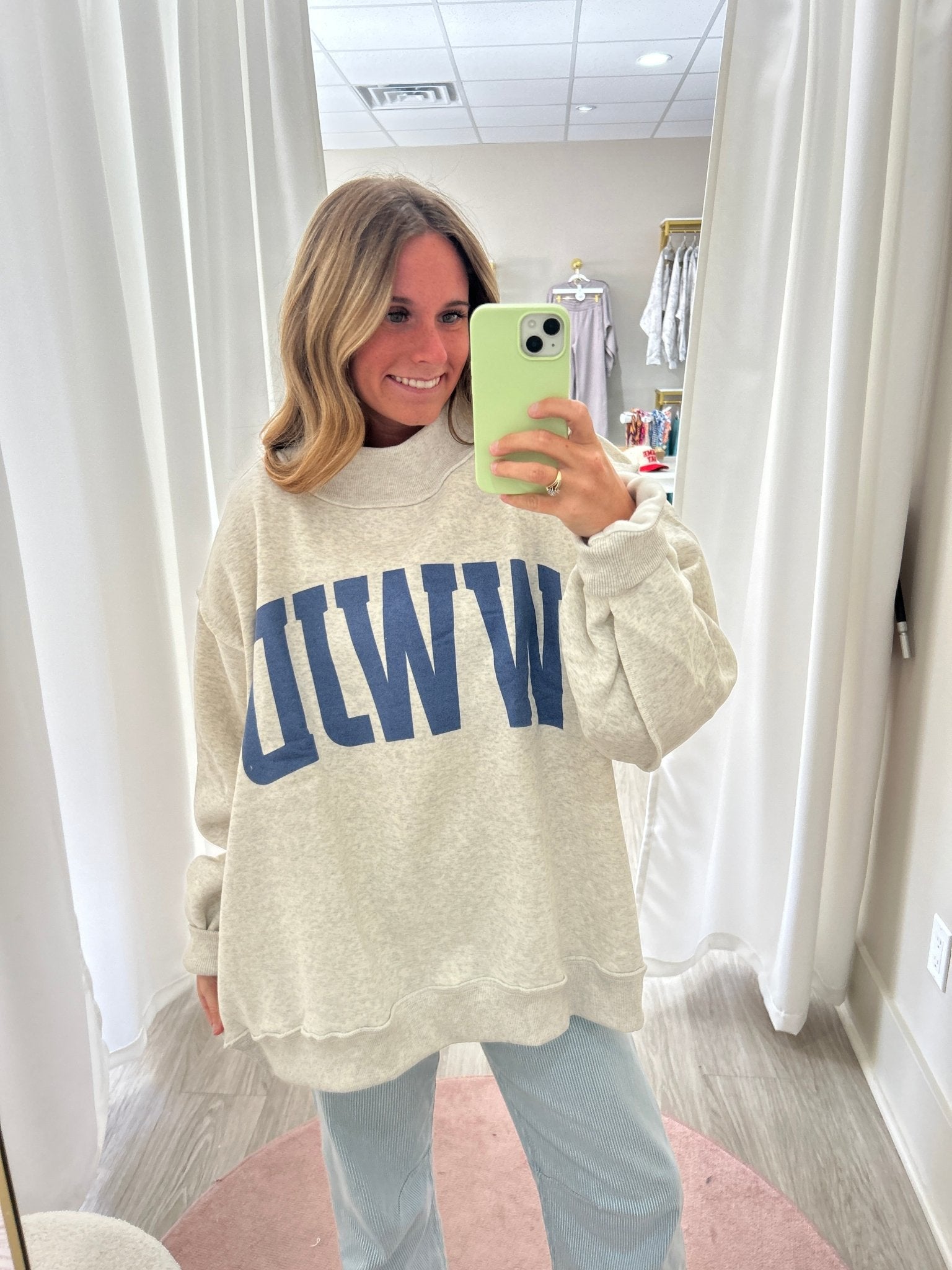 WWJD & AMEN Reversible Mock Neck sweatshirt - Anderson Ave boutique